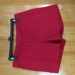 Banana Republic Hampton Fit Women's Shorts Red Sz 4